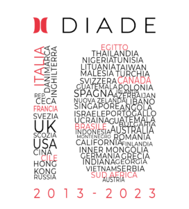 Logo 10 anni di attività azienda Diade