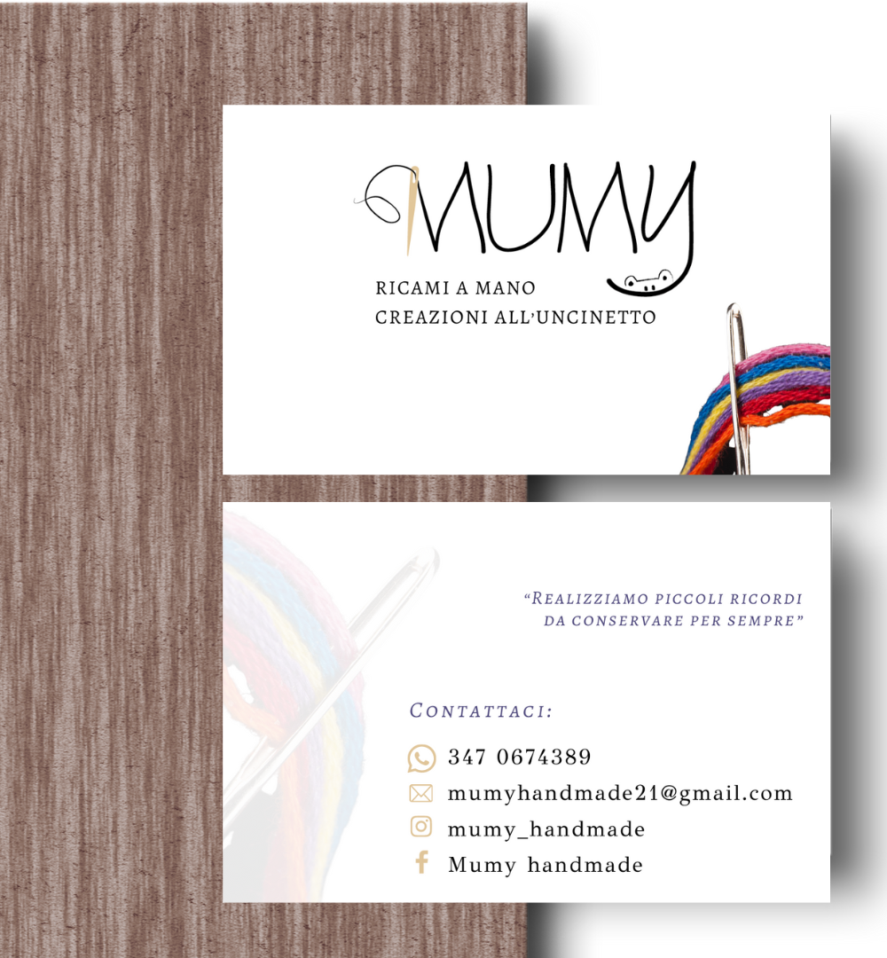 Biglietti da visita Mumy handmade