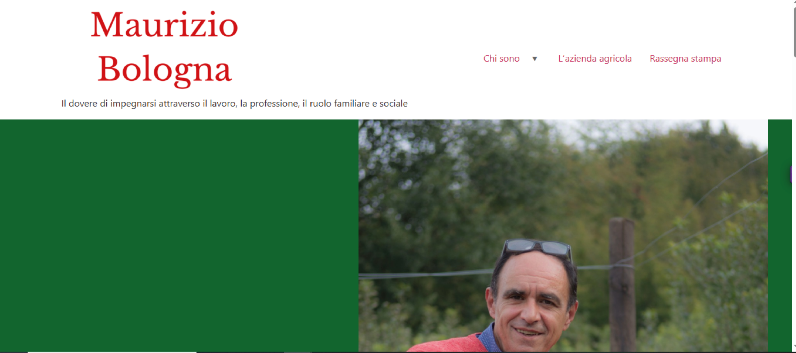 Sito vetrina Maurizio Bologna